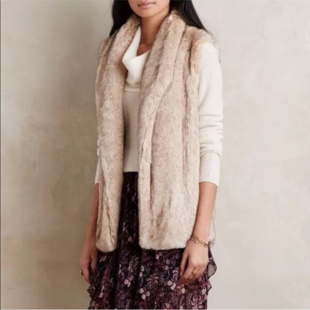 Sanctuary faux fur vest xs never worn